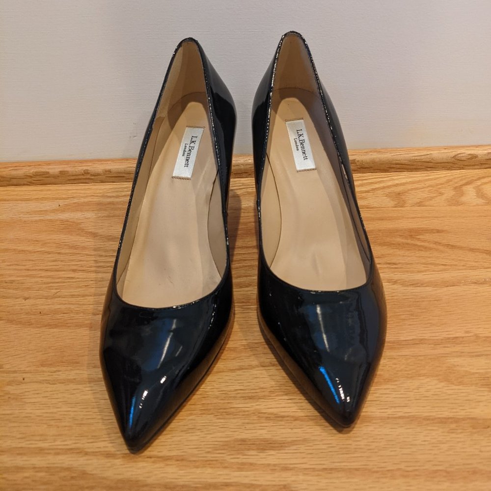L. K. Bennett patent leather shoes